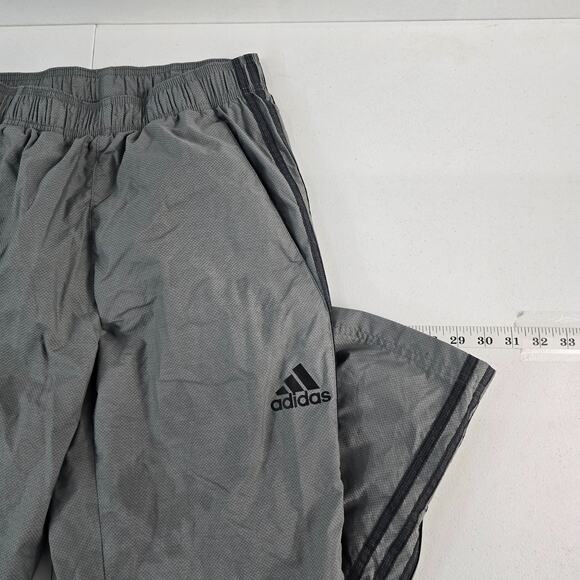 Adidas Men's Small Gray Athletic Track Pants Zip Hem‎ Stripes S86814 5977 - Picture 2 of 13
